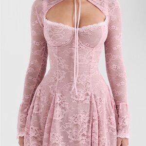 ALICE Perfectly Pink Lace Mini Dress — House of CB